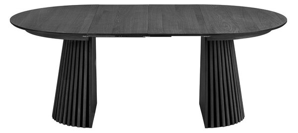 Kulatý rozkládací jídelní stůl s přídavnou deskou s deskou v dubovém dekoru ø 120 cm Osaka – House Nordic