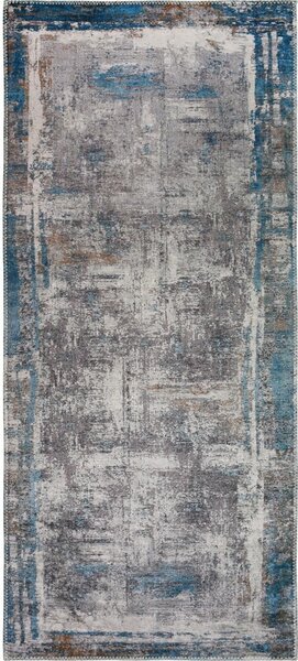Modrý pratelný běhoun 80x300 cm Abstract Colors Blue – Vitaus
