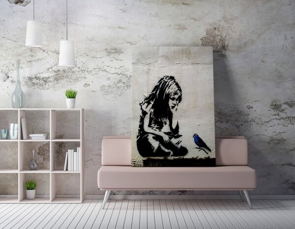 Wallity Obraz na plátně Bird calling WY49 70x100 cm