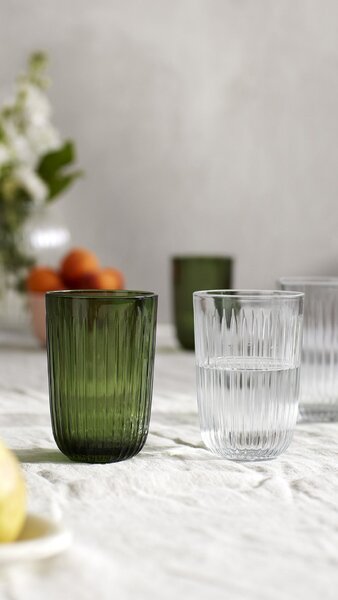 Sklenice na vodu Hammershøi Green 370 ml – set 4 ks