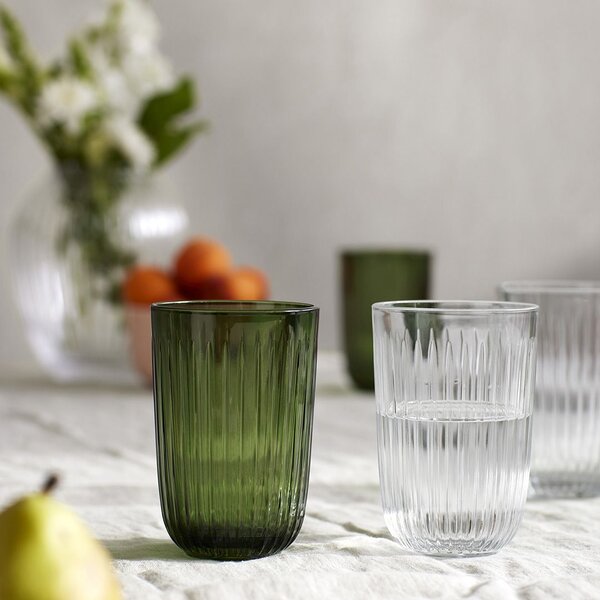 Sklenice na vodu Hammershøi Green 370 ml – set 4 ks