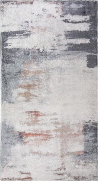 Šedý/slonovinový pratelný běhoun 80x200 cm Abstract Colors – Vitaus