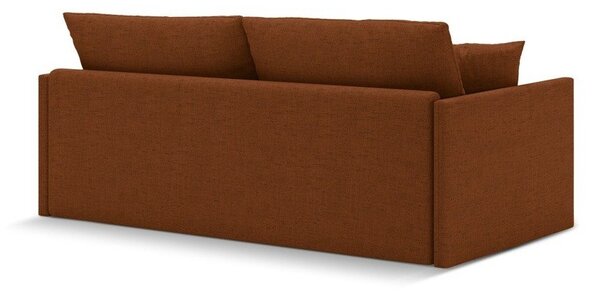 Žinylková rozkládací pohovka v terakotové barvě 209 cm Shannon – Cosmopolitan Design
