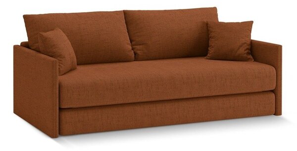 Žinylková rozkládací pohovka v terakotové barvě 209 cm Shannon – Cosmopolitan Design