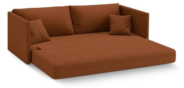 Žinylková rozkládací pohovka v terakotové barvě 209 cm Shannon – Cosmopolitan Design