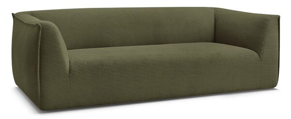 Zelená manšestrová pohovka 242 cm Giorgia – Bobochic Paris
