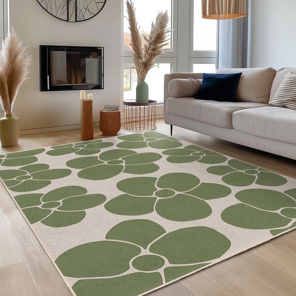 Zelený pratelný koberec 80x150 cm Green Meadow – Mila Home