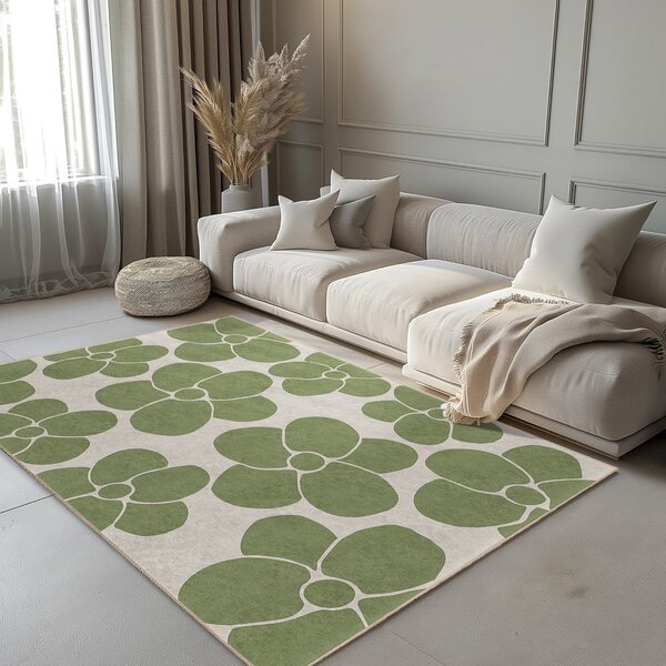 Zelený pratelný koberec 80x150 cm Green Meadow – Mila Home