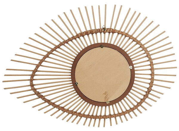 Zrcadlo BARIO 63 cm 45 cm Bambus Přírodní