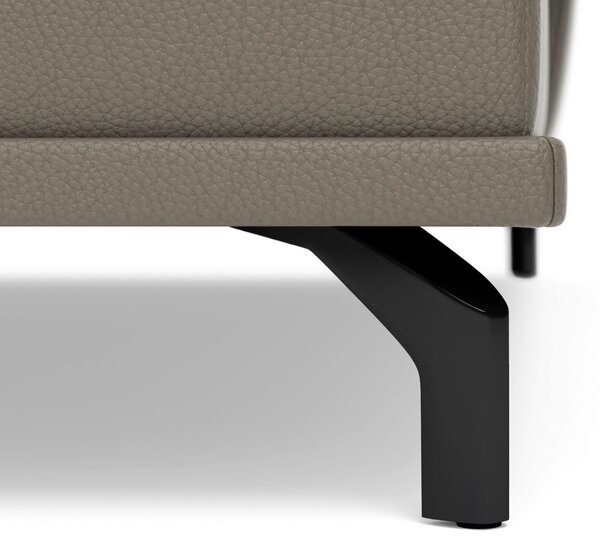ROHOVÁ SEDAČKA, kůže, šedá Sit & More - Sedací soupravy, Online Only