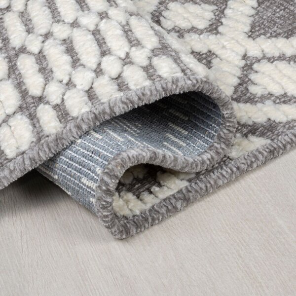 Flair Rugs, Kusový koberec Verve Jhansi Grey, 80x160, šedá, chodba / předsíň