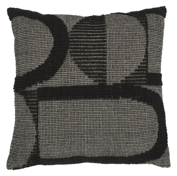 Livarno® Dekorativní polštář, 45 x 45 cm (geometrie/antracitová) (100401146003)
