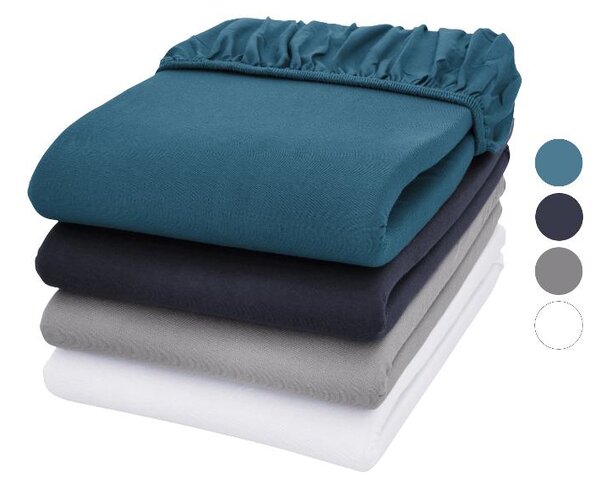 Livarno® Žerzejové napínací prostěradlo, 90-100 x 200 cm (100401411)