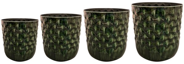 Ter Steege Sada 4 květináčů Jacie forest green D36 H42