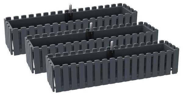Parkside® Sada samozavlažovacích truhlíků Kensington, 75 cm, 3dílná (800013012)