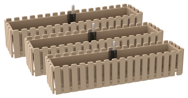 Parkside® Sada samozavlažovacích truhlíků Kensington, 75 cm, 3dílná (800013013)