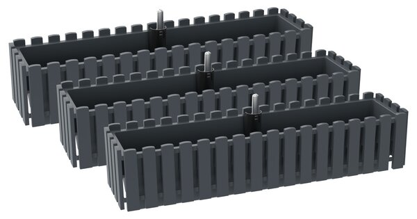 Parkside® Sada samozavlažovacích truhlíků Kensington, 75 cm, 3dílná (800013012)