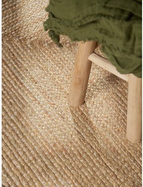 Krémový/v přírodní barvě oboustranný/ručně tkaný jutový koberec 80x150 cm Looma – Hanse Home