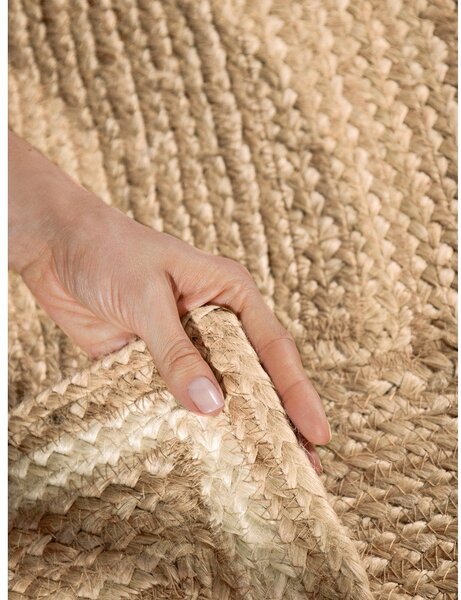 Krémový/v přírodní barvě oboustranný/ručně tkaný jutový koberec 80x150 cm Looma – Hanse Home