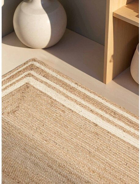 Krémový/v přírodní barvě oboustranný/ručně tkaný jutový koberec 80x150 cm Looma – Hanse Home