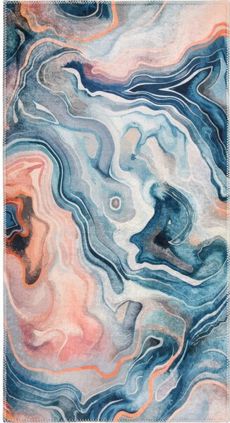 Modrý/růžový pratelný koberec 60x100 cm Colors of Joy – Vitaus