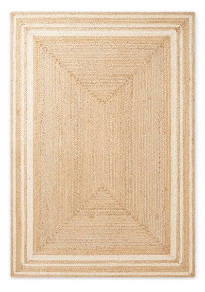 Krémový/v přírodní barvě oboustranný/ručně tkaný jutový koberec 80x150 cm Looma – Hanse Home