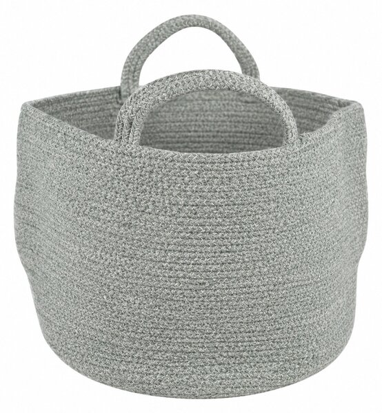 Úložný koš s uchy COTTON HAVEN 35x35 cm - více barev Barva: Šedozelená