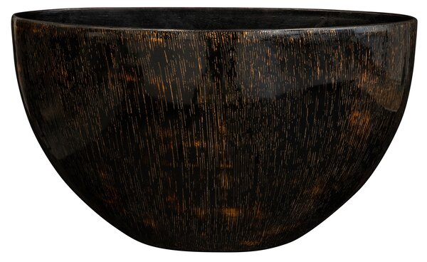 Ter Steege Váza široká Niene black gold D59x26 H35