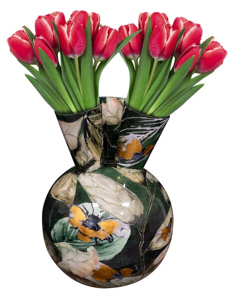 Ter Steege Tulipánová váza Bee green D33 H40