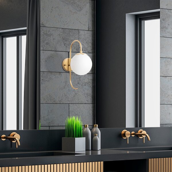ASIR Nástěnné svítidlo JEWEL - 10565 lesklá zlatá