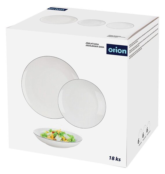 Jídelní sada 18 ks z kostního porcelánu Decora – Orion