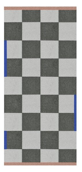 Tmavě zelený/krémový pratelný koberec 70x150 cm Square – Mette Ditmer Denmark