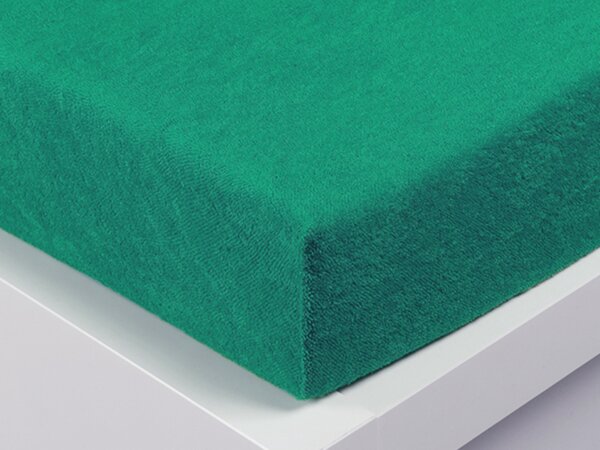 XPOSE® Froté prostěradlo Exclusive - zelenkavé 160x200 cm