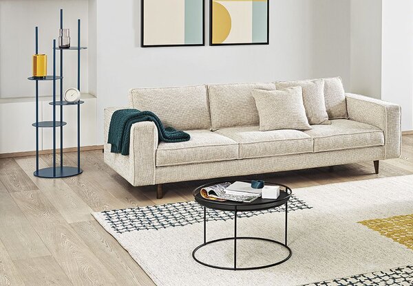 Calligaris Květinový stojan Circles, kovový, CS5107 provedení rám/struktura: Matný černý lak (kov)
