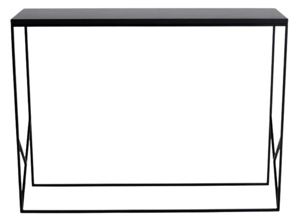 Nordic Design Černý lakovaný toaletní stolek Fanny 100 x 30 cm