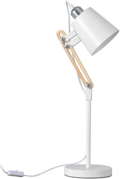 Bílá kovová stolní lampa Somcasa Antia 55 cm