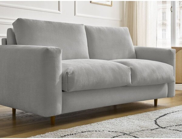 Šedá pohovka na každodenní spaní/rozkládací 200 cm Cocoone – Bobochic Paris