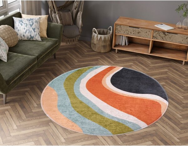 Pratelný kulatý koberec ø 120 cm Colors of Joy – Vitaus