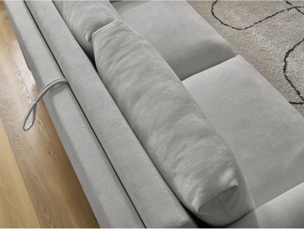 Šedá pohovka na každodenní spaní/rozkládací 200 cm Cocoone – Bobochic Paris