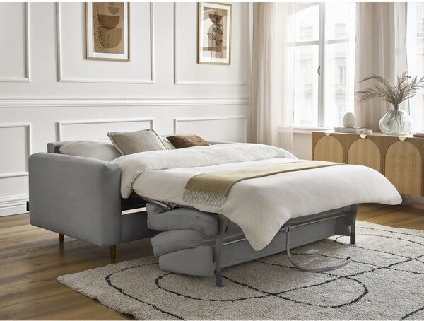 Šedá pohovka na každodenní spaní/rozkládací 200 cm Cocoone – Bobochic Paris