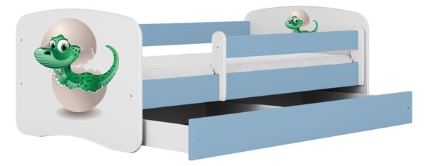 Kocot kids Dětská postel Babydreams dinosaurus modrá, varianta 70x140, bez šuplíků, bez matrace
