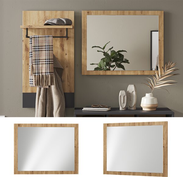 Nástěnné zrcadlo Vicco Selena Řemeslný dub 70 x 55 cm, Model 50047