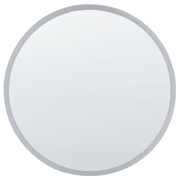 LED koupelnové zrcadlo DEAUVILLE 79 cm 79 cm Stříbrná