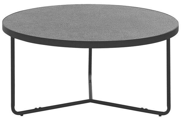 Konferenční stolek ⌀ 80 cm šedá / černá MELODY