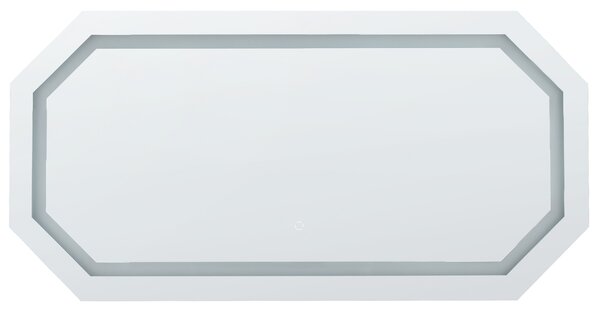 LED koupelnové zrcadlo LOCMARIAQUER 120 cm 60 cm Stříbrná