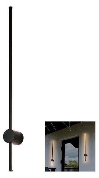 LED Venkovní nástěnné svítidlo LED/12W/230V 3000K IP65 černá
