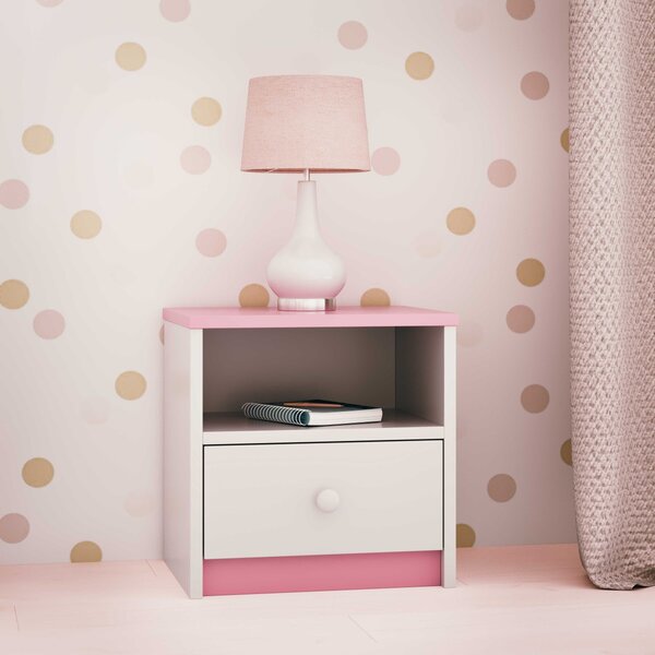 Kocot kids Dětský noční stolek Babydreams 40 cm růžový