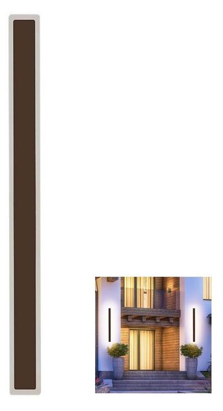 LED Venkovní nástěnné svítidlo LED/17W/230V 3000K IP65 hnědá