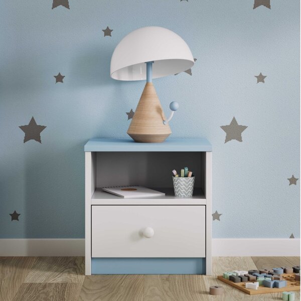 Kocot kids Dětský noční stolek Babydreams 40 cm modrý