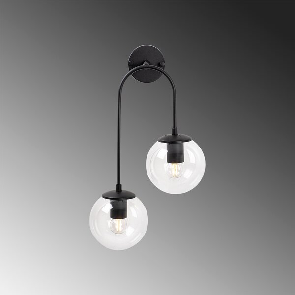 ASIR Nástěnné svítidlo JEWEL - 10570 černá